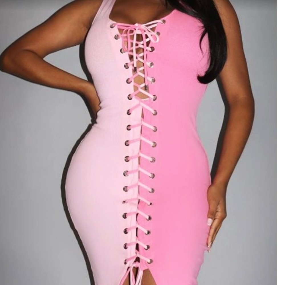 Shades of pink dress
